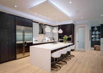Alexandra Interiors contemporary custom kitchen design. Interior design Vancouver